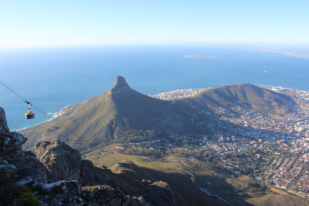 Südafrika 2011. Kapstadt. Im Hintergrund: Robben Island.